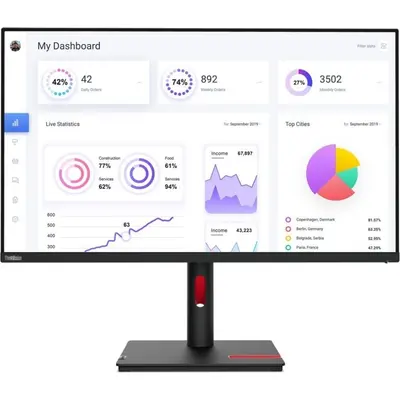 Monitor Lenovo ThinkVision T32p 31.5" 4K UHD IPS (63D2GAT1EU)