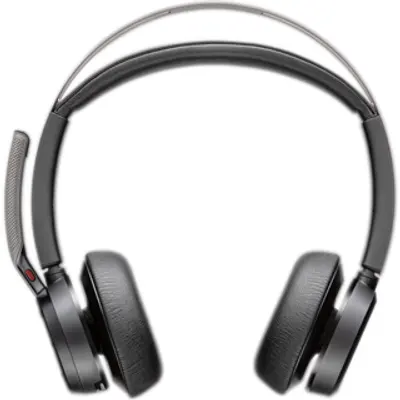 Qulaqlıq Poly Voyager Focus 2, Microsoft Teams, USB-C, şarj stendi ilə (9T9J6AA)