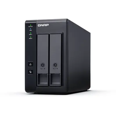 Xarici disk qutusu (enclosure) QNAP TR-002, 2 bay 3.5", USB 3.1 Gen2 Type-C, RAID 0/1