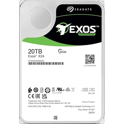 Sərt disk (HDD) Seagate Exos X24 20TB, SATA III, 3.5", 7200rpm, 512MB, CMR (ST20000NM002H)