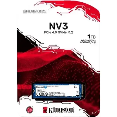 SSD Kingston NV3 1TB PCIe 4.0 NVMe M.2 2280 (SNV3S/1000G)