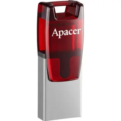 Fləş kart Apacer AH180 128GB USB Type A/C OTG 3.1 Gen1 AP128GAH180R-1