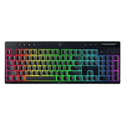 Gaming klaviatura Razer BlackWidow V4 Low-profile HyperSpeed, Green Switch, simsiz, RGB (RZ03-05270100-R3M1)