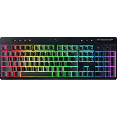 Gaming klaviatura Razer BlackWidow V4 Low-profile HyperSpeed, Orange Switch, simsiz, RGB (RZ03-05270800-R3M1)