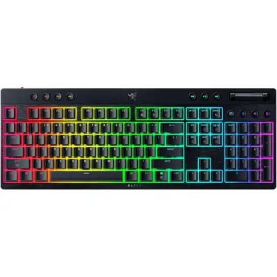 Gaming klaviatura Razer BlackWidow V4 Low-profile HyperSpeed, Yellow Switch, simsiz, RGB (RZ03-05271500-R3M1)