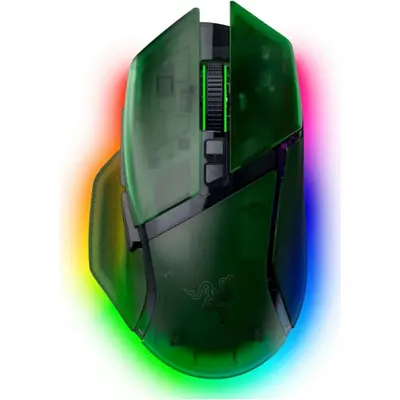 Gaming mouse Razer Basilisk V3 Pro 35K, RGB, USB-A/WL/BT, Phantom Green Ed. (RZ01-05240300-R3G1)