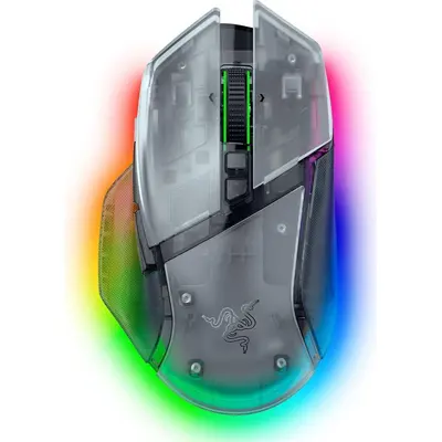 Gaming mouse Razer Basilisk V3 Pro 35K, RGB, USB-A/WL/BT, Phantom White Ed. (RZ01-05240400-R3G1)