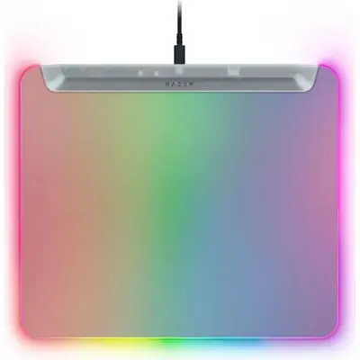Gaming mousepad Razer Firefly V2 Pro, M (360x278x4.6mm), RGB, Phantom White Ed. (RZ02-04920400-R3M1)