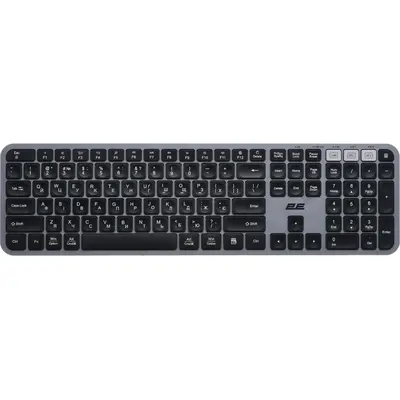 Klaviatura 2E KS240 2E-KS240WG_UA Grey qara
