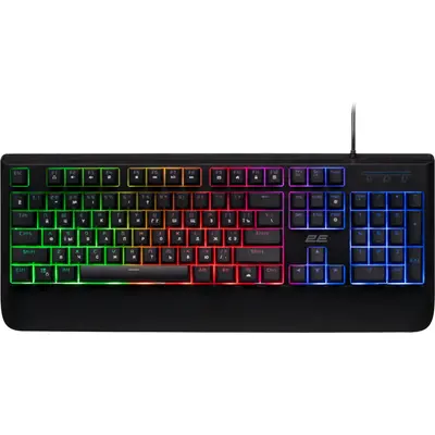 Gaming klaviatura 2E Membrane KG325 104key, USB-A, EN/UA/RU, LED, black (2E-KG325UB)