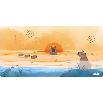 Mousepad 2E Capybarra L, sarı (2E-PAD-L-CAPY-YELLOW)
