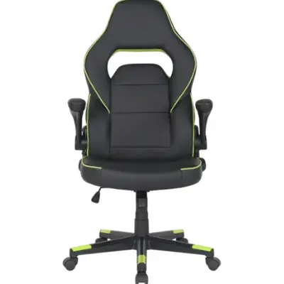 Gaming kreslo 2E HEBI Black/Green (2E-GC-HEB-BK)
