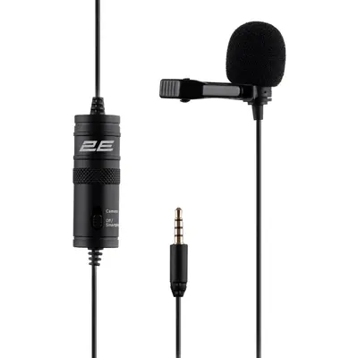 Yaxa mikrofonu (lavalier) 2E ML010, 3.5mm (2E-ML010)