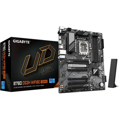 Ana plata Gigabyte B760 DS3H WF6E GEN5 B760 s1700 4xDDR5 M.2 Wi-Fi BT HDMI (B760_DS3H_WF6E_GEN5)