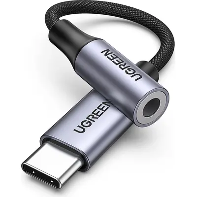 Audio adapter Ugreen USB-C – 3.5mm, 10 sm, tünd boz (80154)