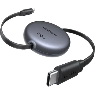 USB-C kabel Ugreen USB-C – USB-C 100W PD Fast Charging Retractable (65905)