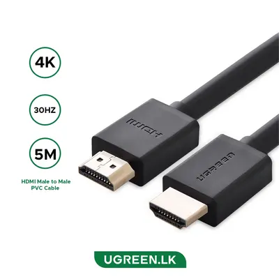 HDMI kabel Ugreen HDMI 4K M-M qara 5m (10109)