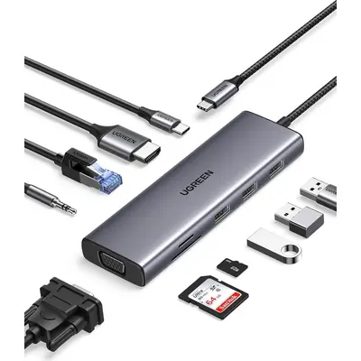 USB-C çoxfunksiyalı adapter Ugreen (15601)