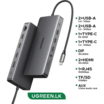 USB-C çoxfunksiyalı adapter Ugreen (15978)