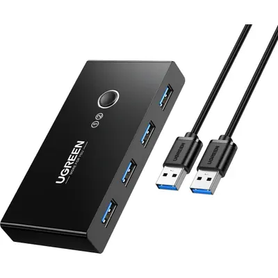 USB paylaşma keçiricisi Ugreen 2 giriş 4 çıxış USB 3.0 (30768)