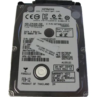 Sərt disk (HDD) Hitachi 320GB 7.2K RPM SATA 7mm 2.5" (0A79646)