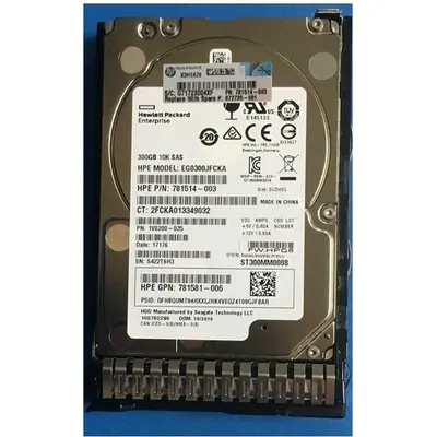 Sərt disk (HDD) HPE 300GB SAS 10K SFF DS (872475-B21)