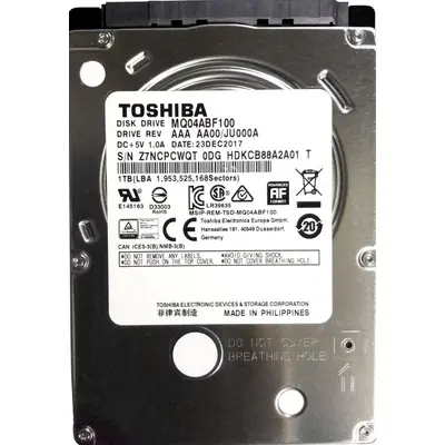 Sərt disk (HDD) Toshiba MQ04ABF100 1TB 2.5" 5400RPM 128MB SATA, noutbuk üçün