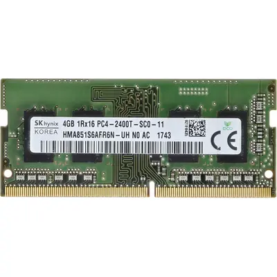Operativ yaddaş (RAM) SK HYNIX 4GB SODIMM 1RX16 PC4-2666V-SC0-11 (HMA851S6JJR6N-VK)