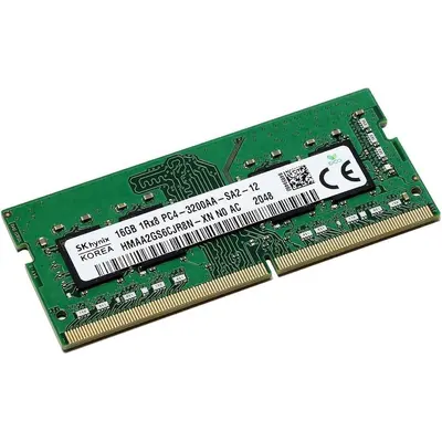 Operativ yaddaş (RAM) SK HYNIX 16GB DDR4 1Rx8 (PC4-3200AA) SODIMM (HMAA2GS6CJR8N-XN)
