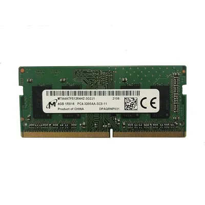 Operativ yaddaş (RAM) Micron 4GB 1Rx16 PC4-3200 DDR4 SODIMM (MTA4ATF51264HZ-3G2R1)