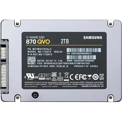 SSD Samsung 870 QVO 2TB 2.5Inch Sata 6Gbps Internal (MZ7M32T0HALC)