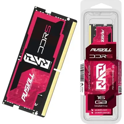 Operativ yaddaş (RAM) PUSKILL 16GB 2Rx8 DDR5 5200MHz Sodimm (PJ16TFK1GM8/41600S) (Laptop )