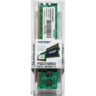 Operativ yaddaş (RAM) Patriot 2GB DDR2 800MHz PC2-6400 (PSD22G8002)