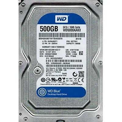 Sərt disk (HDD) Western Digital 500GB 7.2K RPM SATA 3.5" (WD5000AAKX-08U6AA0)