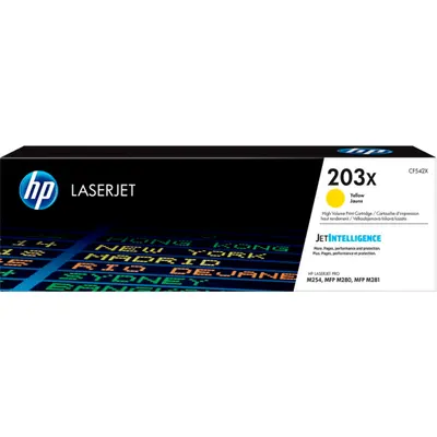 Toner kartric HP 203X Yellow yüksək tutumlu (CF542X)
