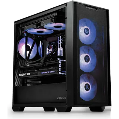 Korpus ASUS A21 Plus, BTF uyğun, Micro-ATX, 4x120 mm ARGB fan (90DC00H0-B19010)