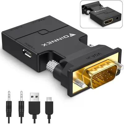 Adapter VGA – HDMI, audio ilə