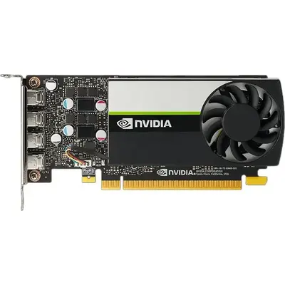 PNY NVIDIA T1000, qrafik kartı, T1000, 4 GB GDDR6, PCIe 3.0 x16 low profile, 4 x Mini DisplayPort (VCNT1000-SB)