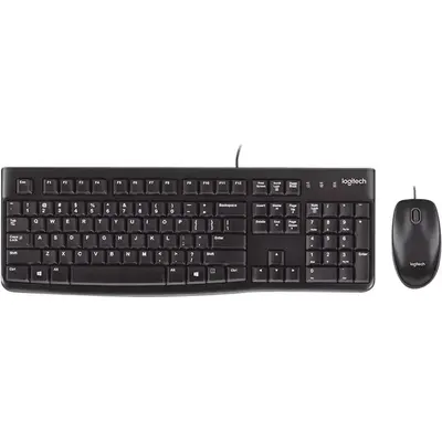 Logitech Desktop MK120, klaviatura və siçan dəsti, USB, alman (920-002540)