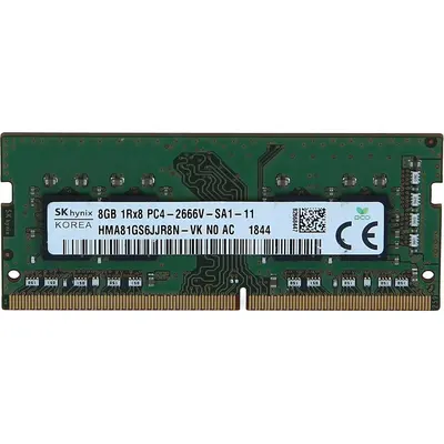 SK Hynix DDR4, module, 8 GB, SO-DIMM 260-pin, 2666 MHz / PC4-21300, CL19, 1.2 V, unbuffered, non-ECC (HMA81GS6JJR8N-VK)