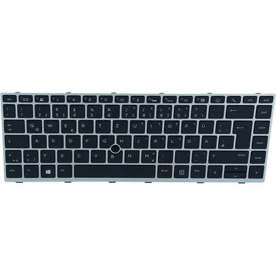 HP noutbuk üçün ehtiyat klaviatura, işıqlandırmalı, alman, EliteBook 745 G5 Notebook, 840 G5 Notebook, Mobile Thin Client mt44, mt45 üçün (L11308-041)