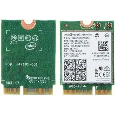Intel Dual Band Wireless-AC 9560 Bluetooth 5.0 WiFi Card (9560NGW)