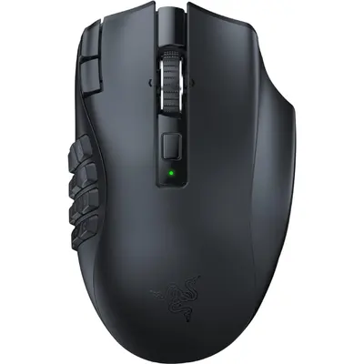 Gaming mouse Razer Naga V2 HyperSpeed, WL/BT, black (RZ01-03600100-R3G1)