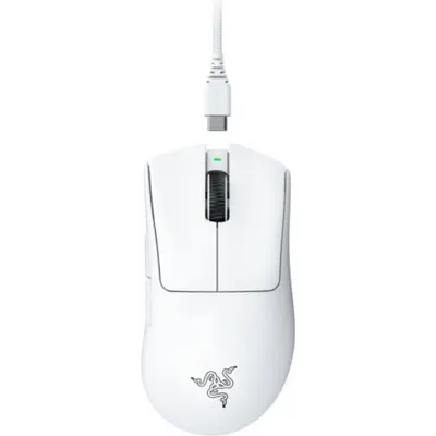 Gaming mouse Razer Deathadder V3 Pro, USB-A/WL/BT, white (RZ01-04630200-R3G1)