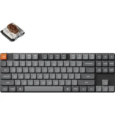 Klaviatura Keychron K1 Max Gateron White Backlight Brown Switch (K1M-A3Z-AZ)