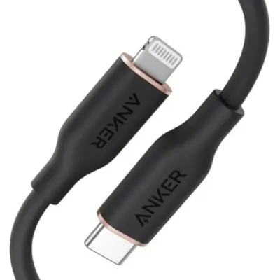 Lightning kabel Anker PowerLine III Flow USB-C with Lightning Connector 6ft BLACK (A8663H11)