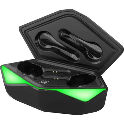 Gaming qulaqlıq CyberDots 220 simsiz, qara, TWS, Bluetooth (63220)