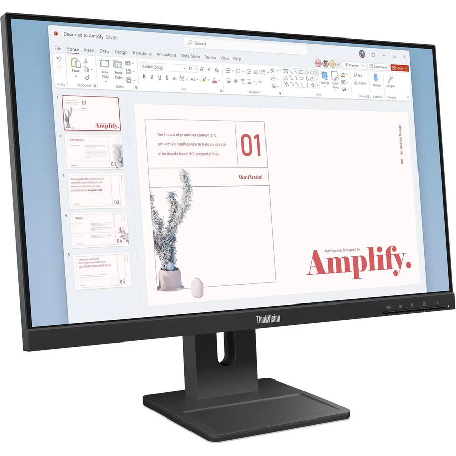 Monitor Lenovo ThinkVision E24-40 23.8″ FHD(1920×1080) IPS 100Hz 250 nits 99% sRGB (64BAMAT1EU)