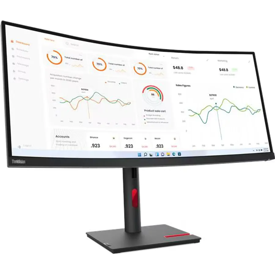 Monitor Lenovo ThinkVision T34w-30 Curved 63D4GAT1EU