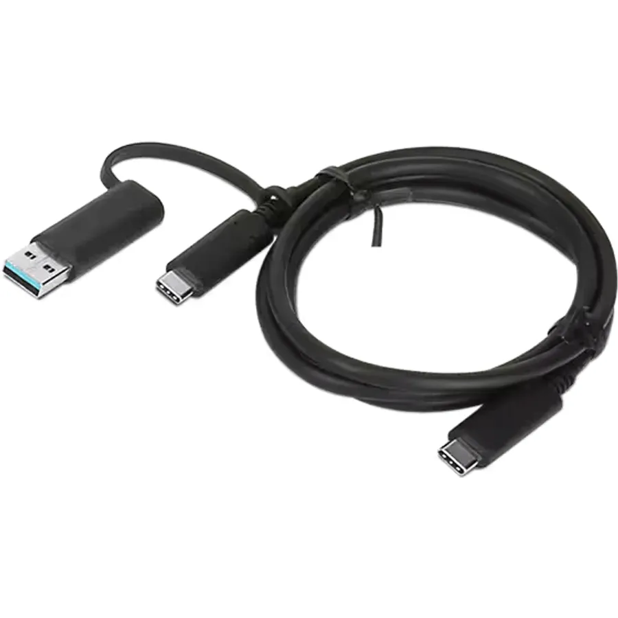 USB-C kabel Lenovo Hybrid USB-C, USB-A adapteri ilə (4X90U90618)